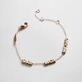 14K Gold Custom Block Multi Name Bracelet - 3 Names