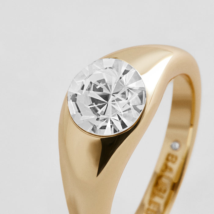 Abigail Gold Ring Set - Gold/Pavé