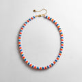 Amaris Semi-Precious Beaded Necklace - Red/Blue Multi