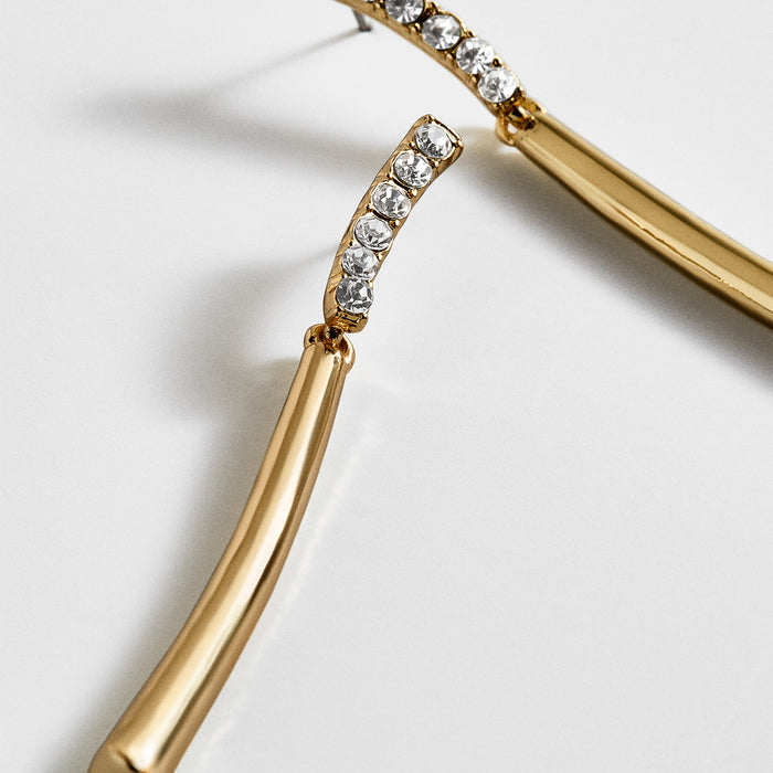Angelina Gold Drop Earrings