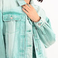 Aqua Blue Jean Jacket