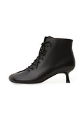 Ava Leather Lace-Up Ankle Boots