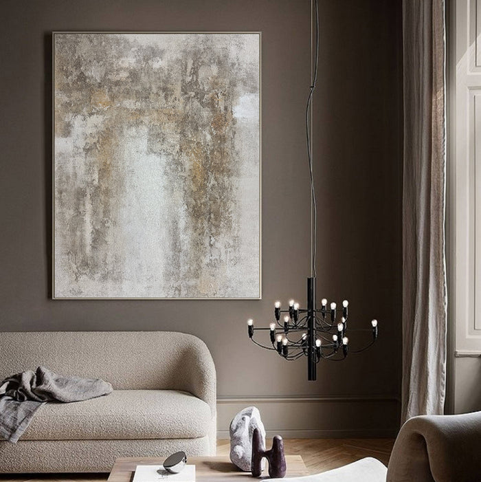 Large Beige And Gold Abstract Painting On Canvas Contemporary Abstract Painting Extra Large Modern Abstract Art Big Painting For Living Room