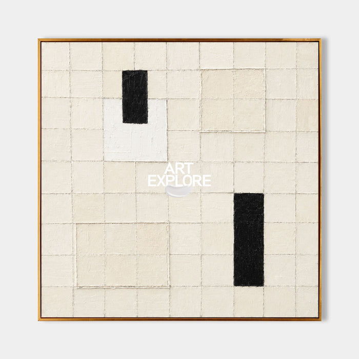Original Textured Abstract Canvas Art In Neutral Tones For Luxury Home And Office Wall Decor
