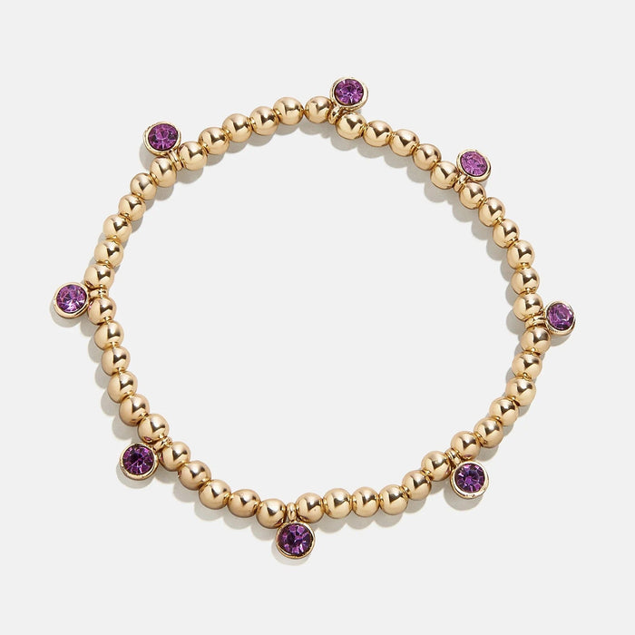 Birthstone Pisa Bracelet - Amethyst