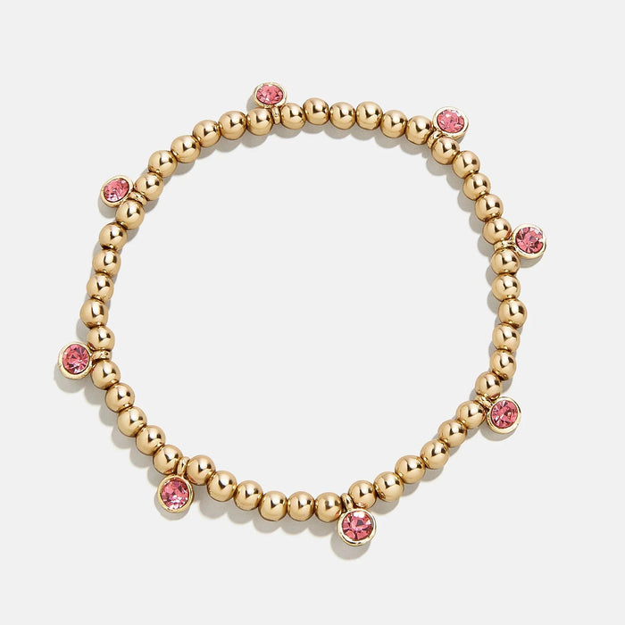 Birthstone Pisa Bracelet - Rose