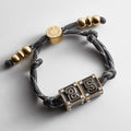 Block Party Varsity Number Custom Bracelet  - Onyx Double Digit