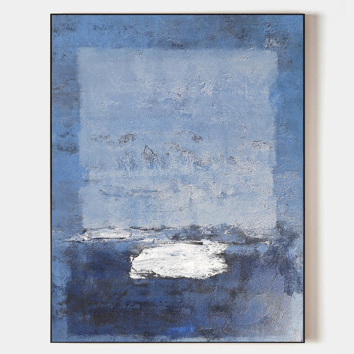 Blue Minimalist Art Large Minimalist Wall Art Contemporary Abstract Paintings