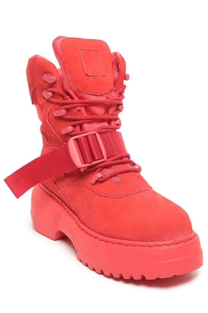 Bold Sneakers - Trendy Red
