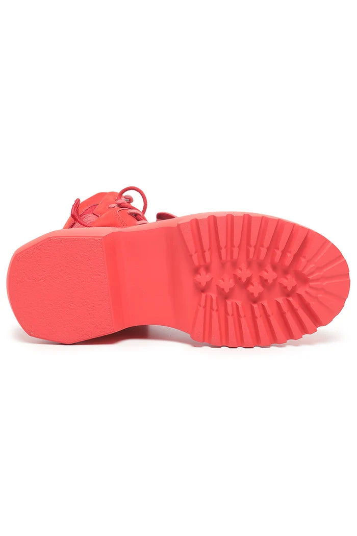 Bold Sneakers - Trendy Red