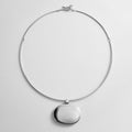 Brandy Pendant Collar Necklace - Silver