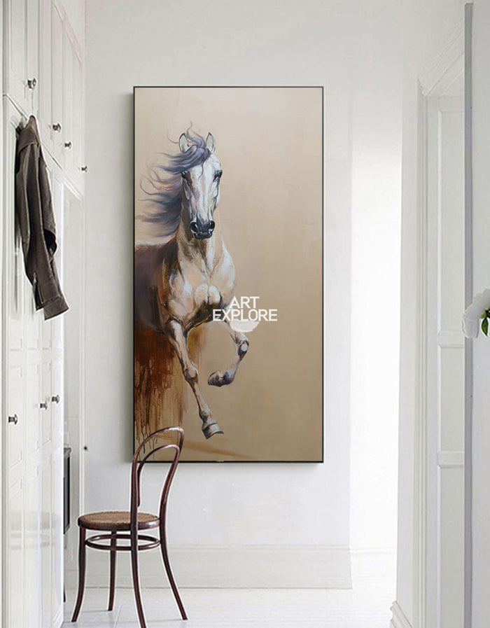 Running Horses Painting Equine Art Arabian Horse Art Large Horse Painting