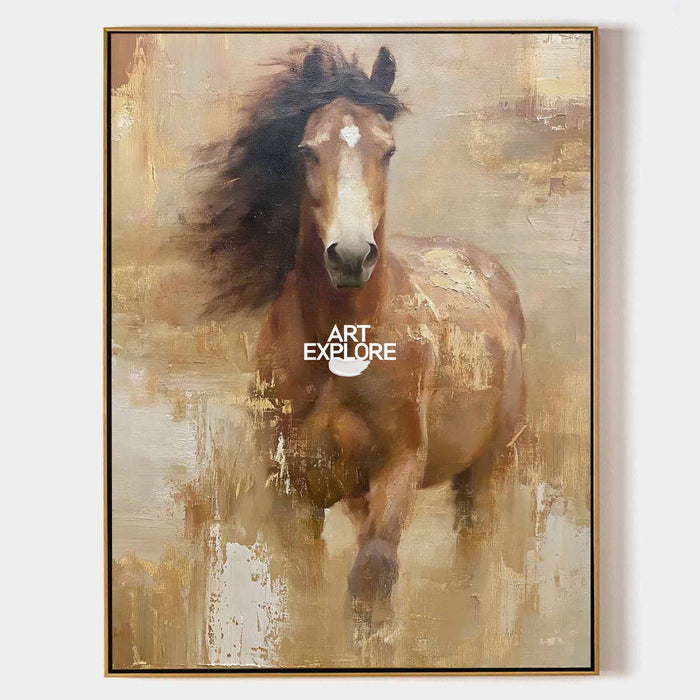 Brown Horse Painting #ANH73