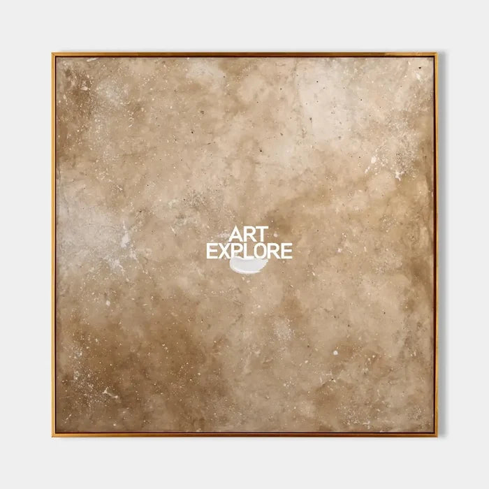 Textured Wabi-sabi Brown Minimalist Painting, Oversized Handmade Wall Art on Canvas – ArtExplore