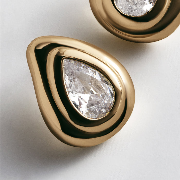 Cassie Gold Stud Earrings