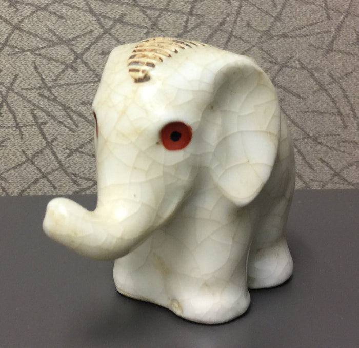 Ceramic Porcelain Miniature Elephant Vintage Collectible