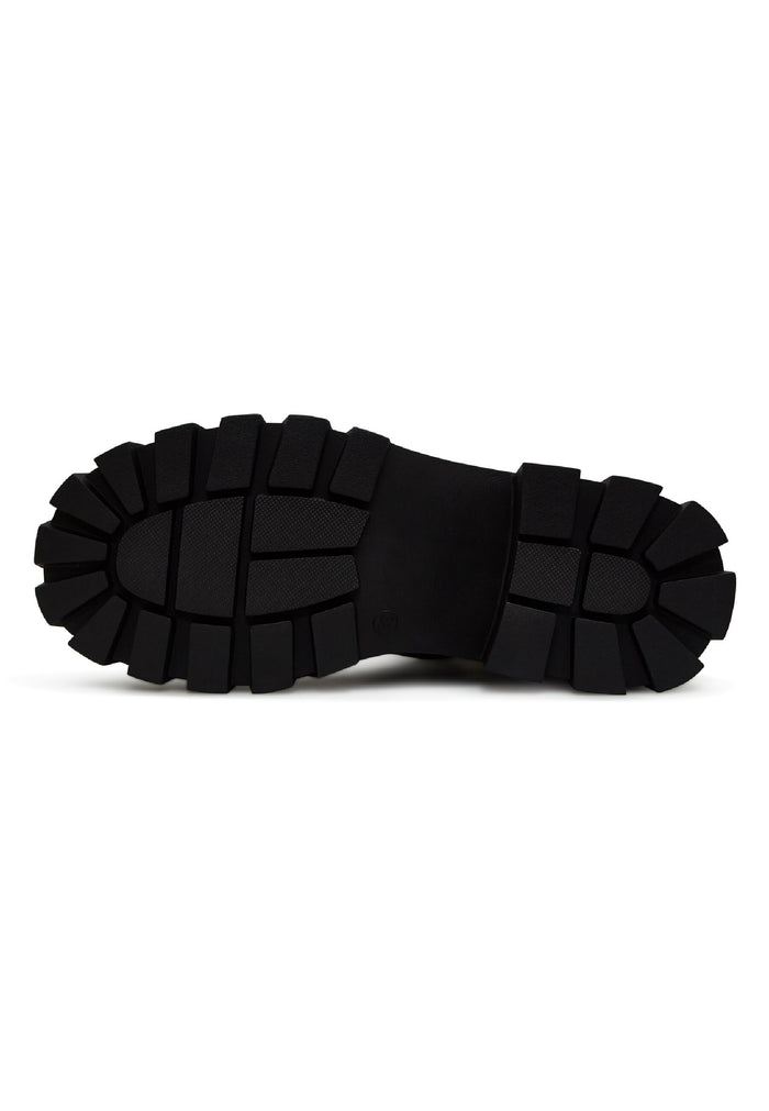 Chain Impact Combat Boots - Black