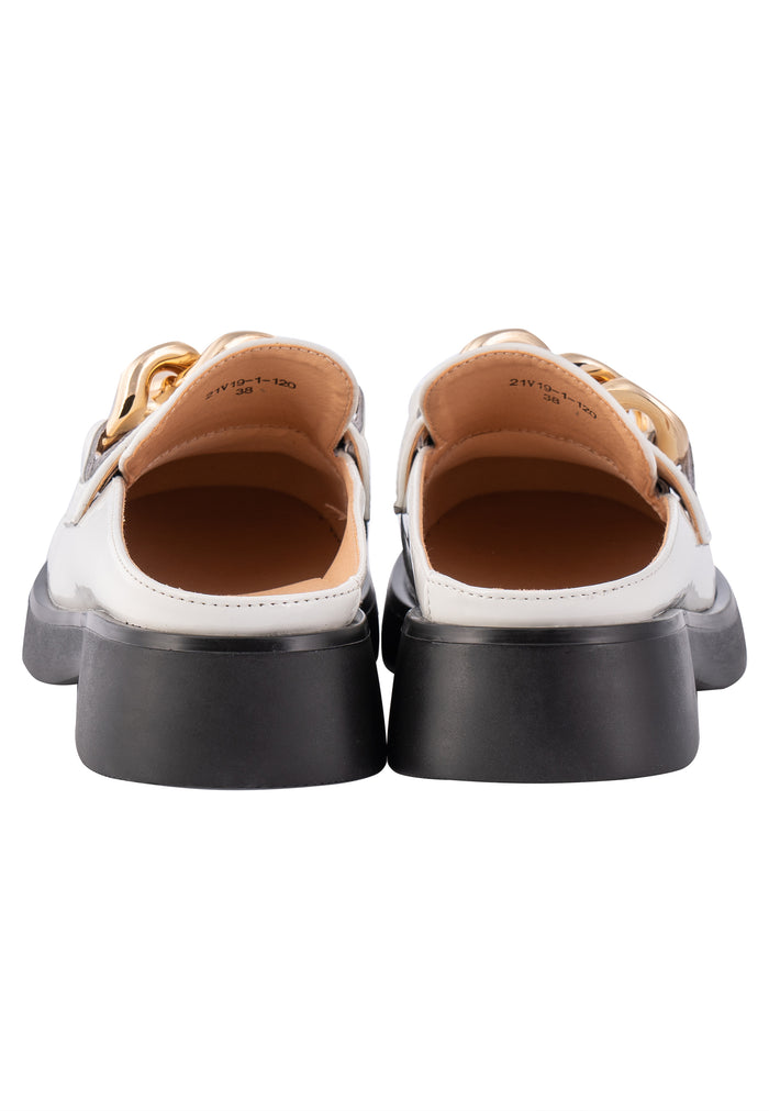 Chain Mules - White
