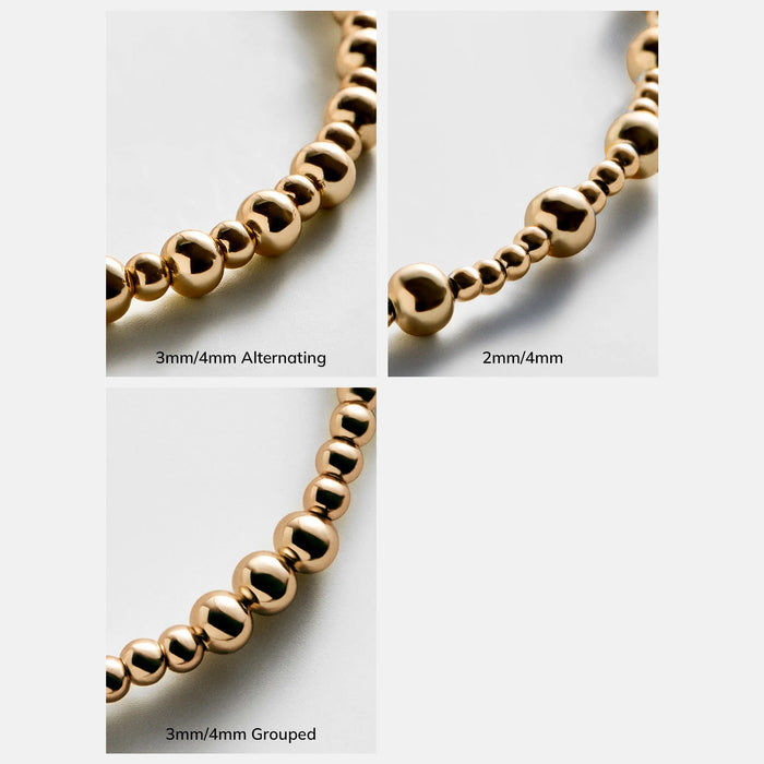 Chelsea Pisa Bracelet - 2MM/4MM Gold Pisa