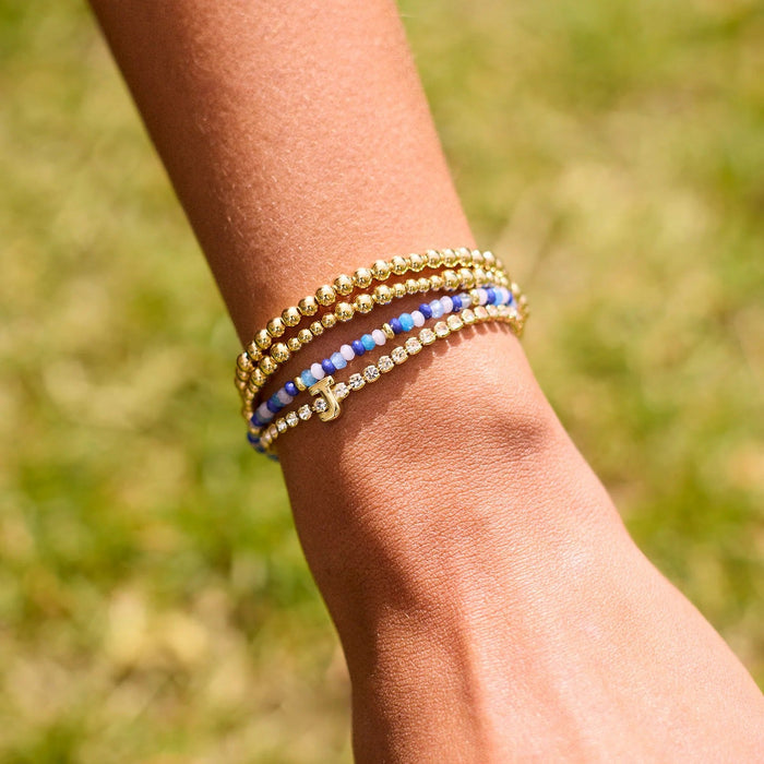 Chelsea Pisa Bracelet - 3MM/4MM Grouped Gold Pisa