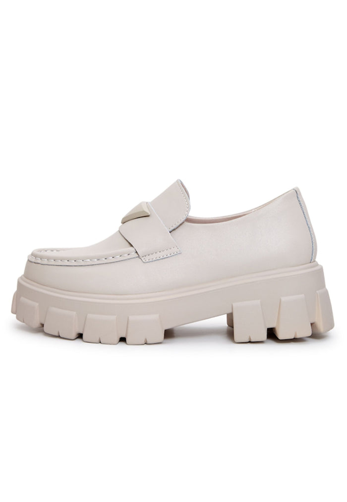 Chunky Leather Platform Loafers - Cesare Gaspari