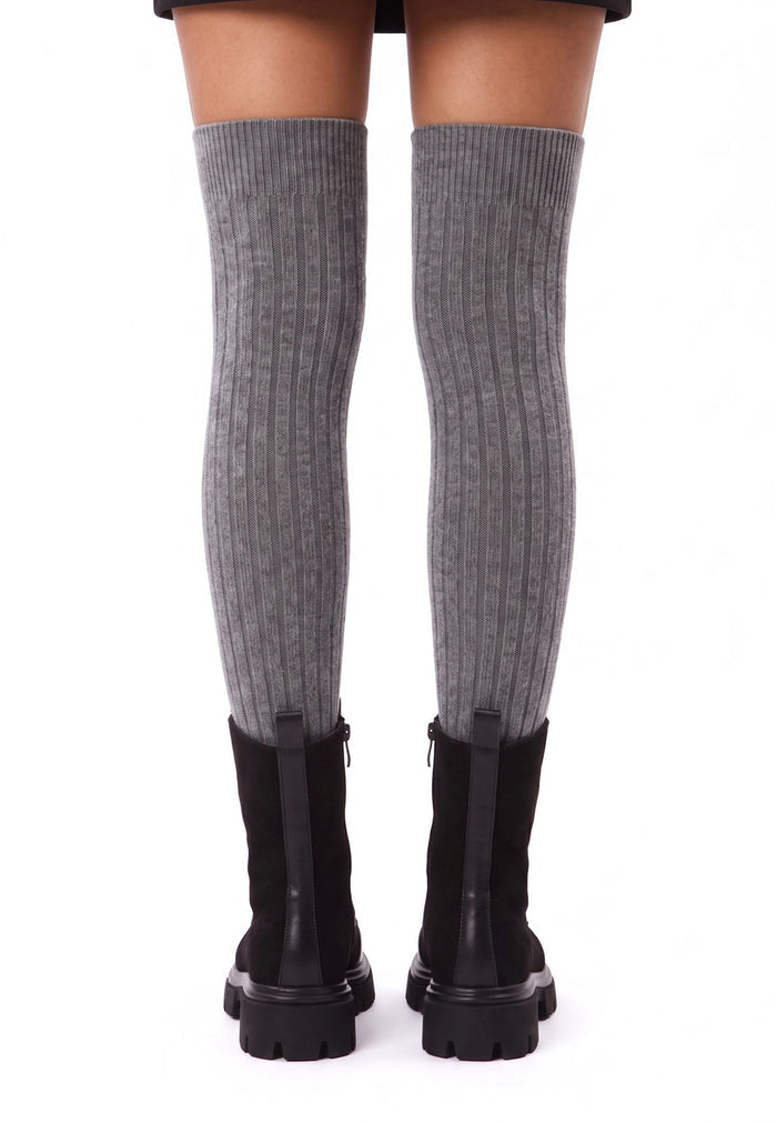 Chunky Zip Ankle Boots – Black