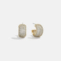 Claire 14K Pavé Huggie Earrings - Gold/Pavé