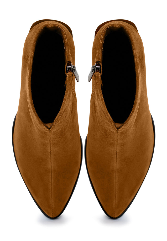 Classic Leather Block Heel Ankle Boots - Cesare Gaspari