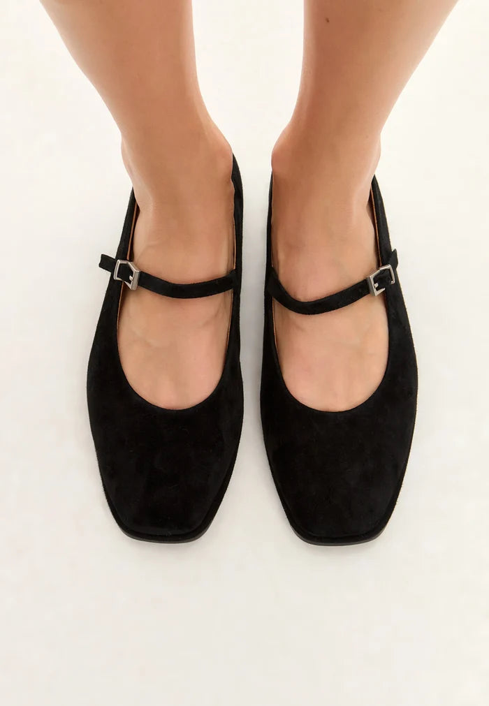 Classic Mary Jane Flats - Black