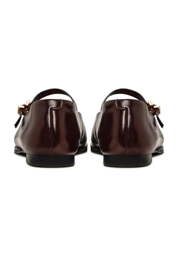 Classic Mary Jane Flats - Bordeaux