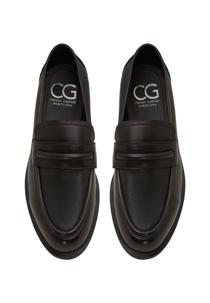 Classic Penny Loafers – Black