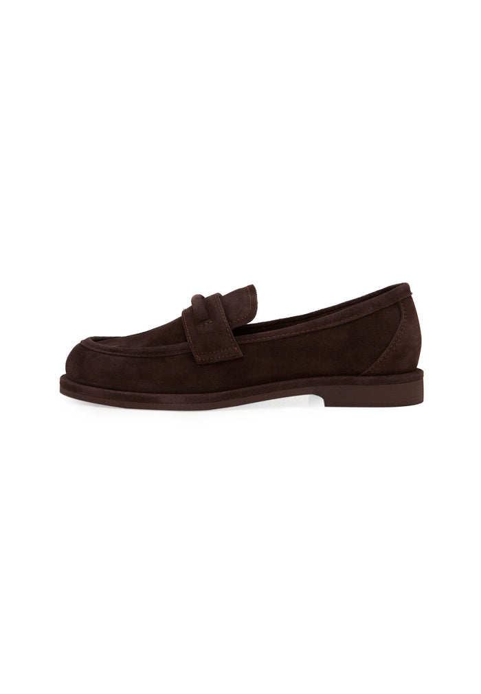 Classic Penny Loafers – Suede Brown