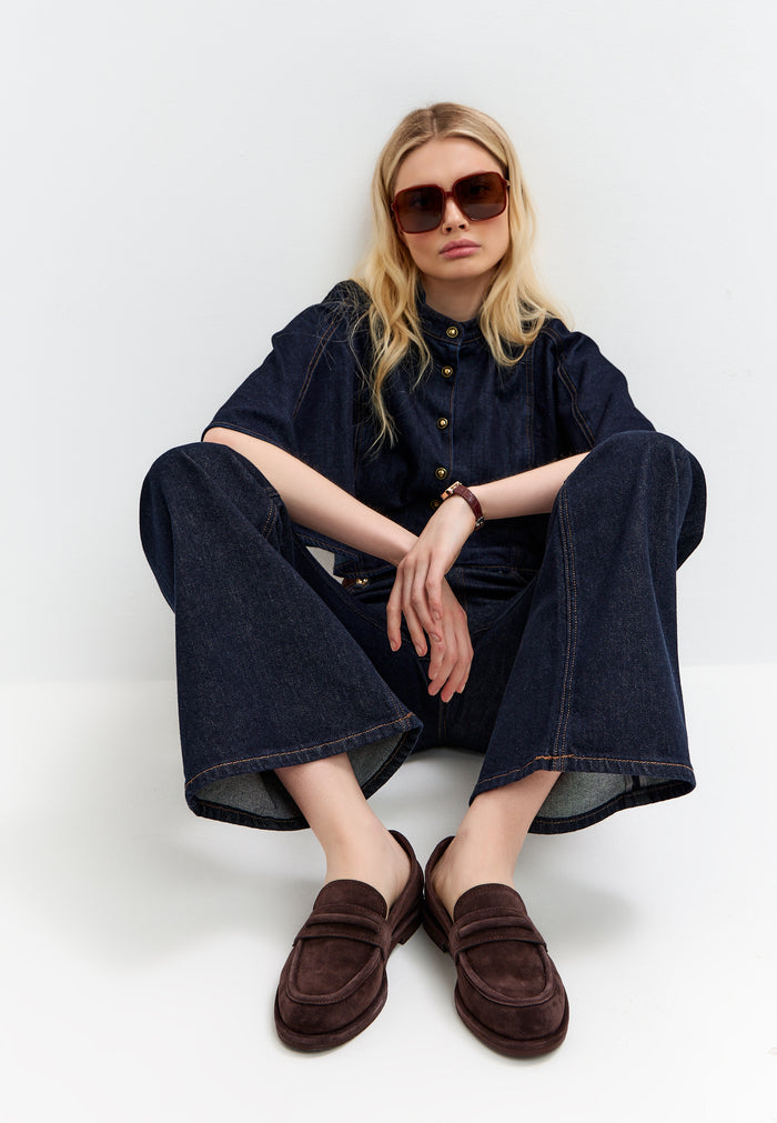 Classic Penny Loafers – Suede Brown