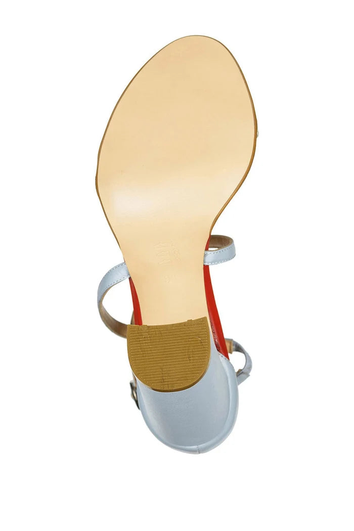 Colorblock Criss-Cross Sandals