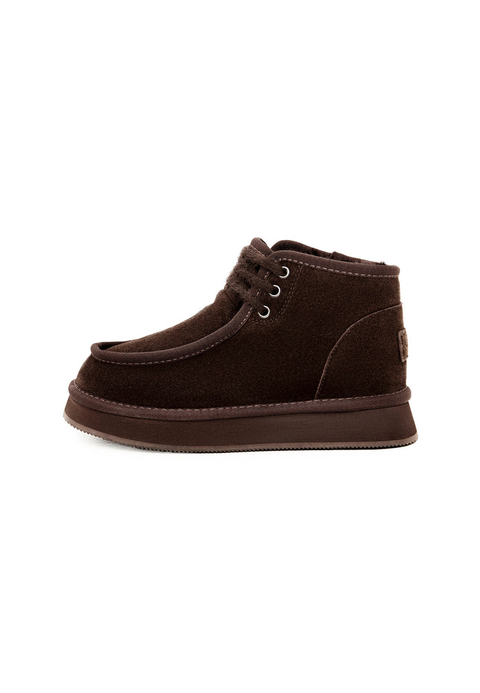 Cozy Trek Ankle Boots - Dark Brown
