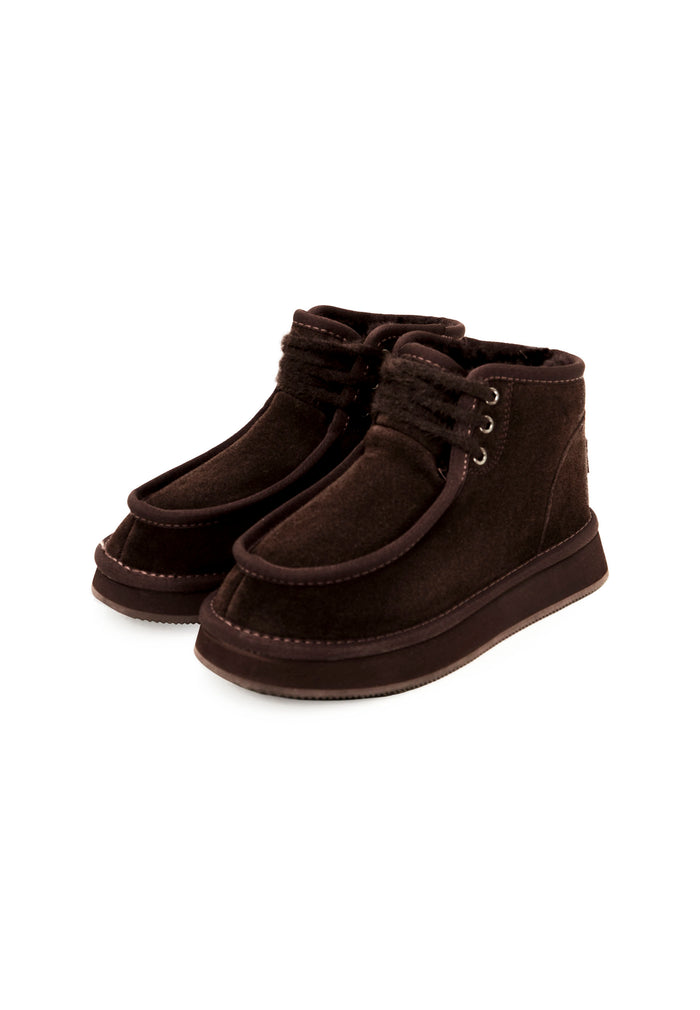 Cozy Trek Ankle Boots - Dark Brown