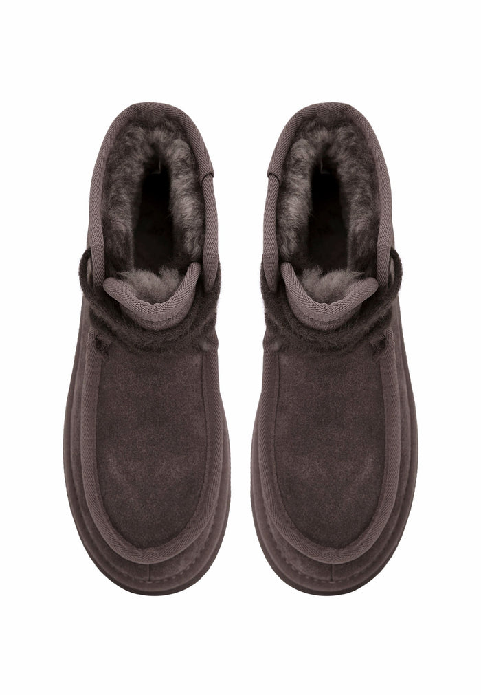 Cozy Trek Ankle Boots - Mocha