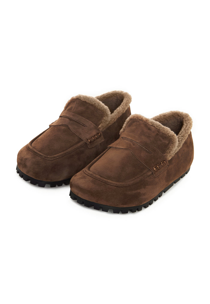 Cozy Trek Winter Loafers – Mocha