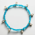 Crystal Beaded Bracelet - Aqua