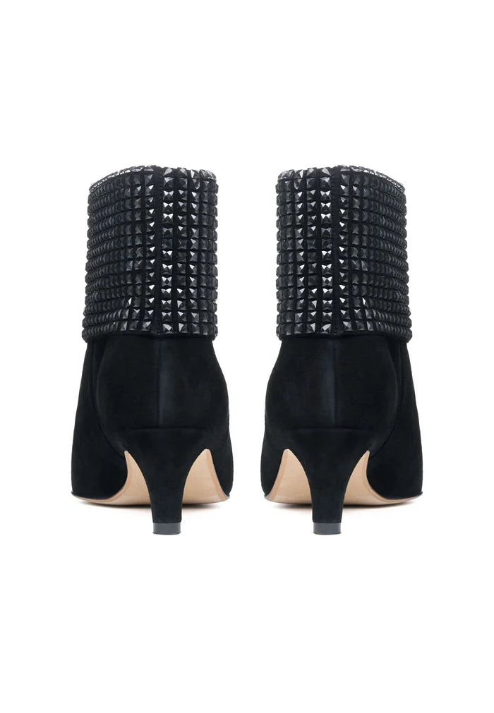 Crystal Cuff Suede Ankle Boot