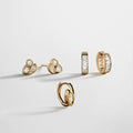 Daria 14K Gold Stud Earring Set