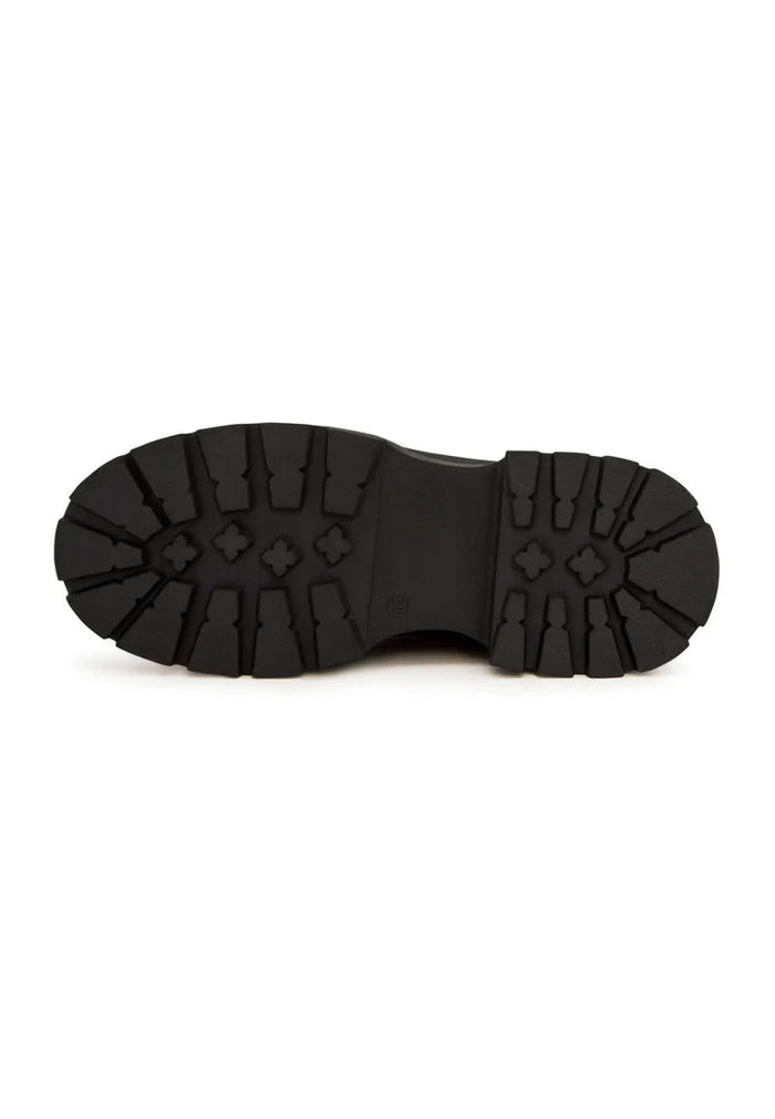 A pair of stylish black suede ankle boots, perfect for a chic and sophisticated look.