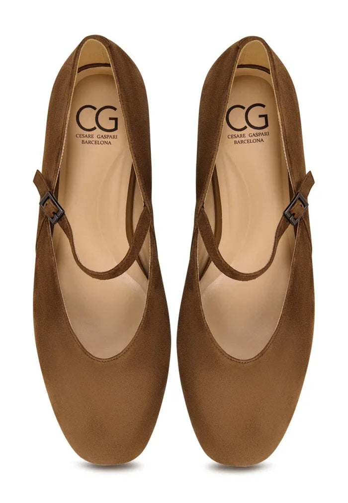 Elegant Suede Mary Janes