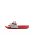 Embellished Slide Mules – Red