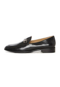 A stylish pair of equestrian chic black loafers - the perfect combination of fashionable and trendy equestrian footwear.
