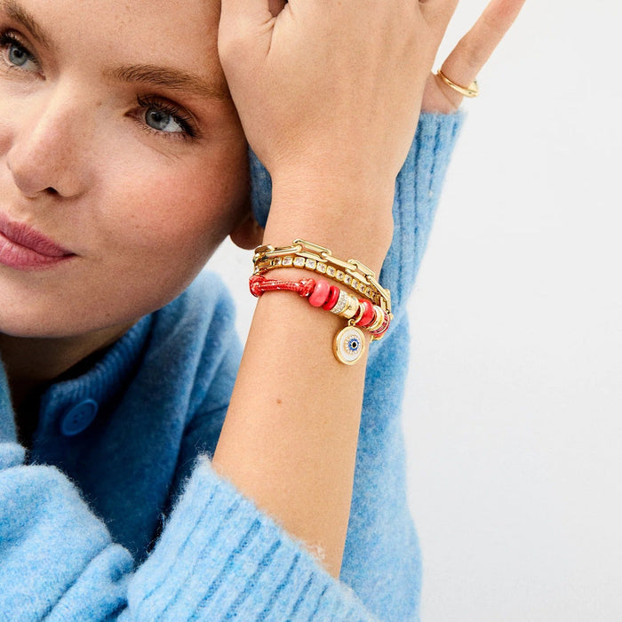 Eye Candy Evil Eye Paracord Bracelet - Red