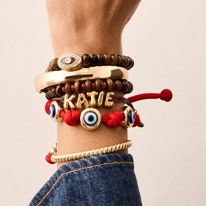 Eyes Open Evil Eye Paracord Bracelet - Red
