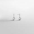 Fallon Sterling Silver Bezel Earrings - Silver