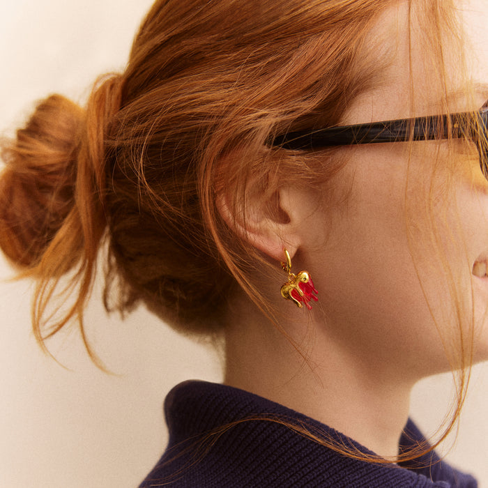 Fatal Attraction Heart Earrings