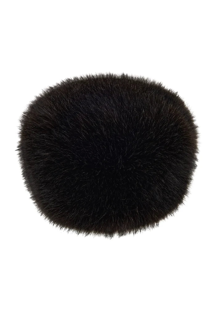 Faux Fur Hat – Dark Brown